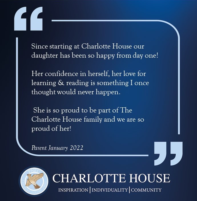 Charlotte house quote from a parent.